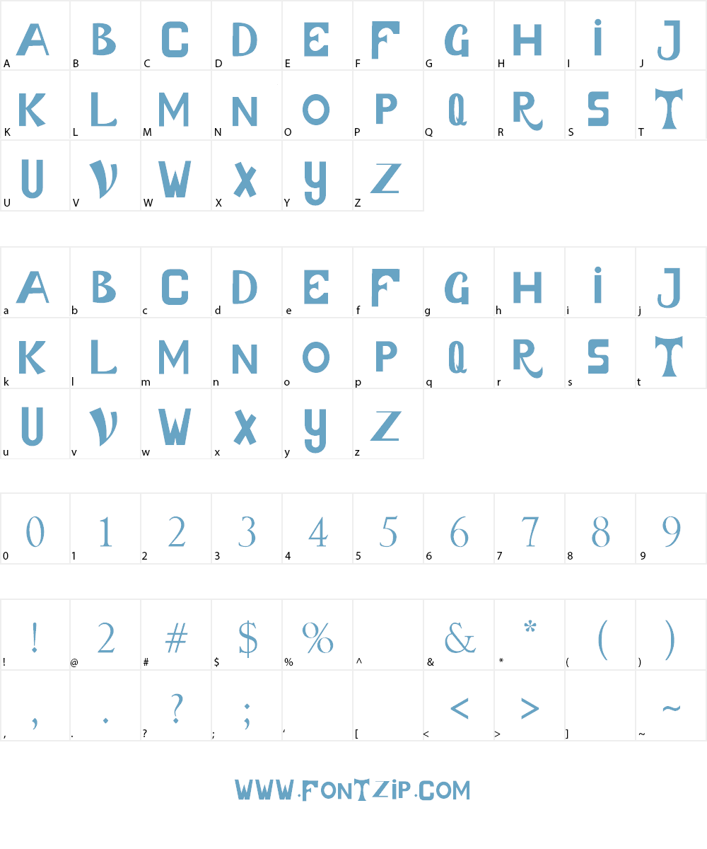 LIGHT MOON Font Character